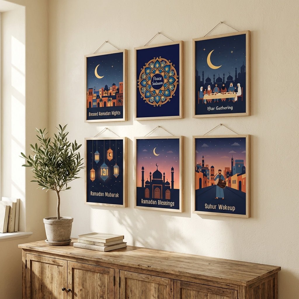 Ramadan Moments 6 Piece Set paint by numbers kit