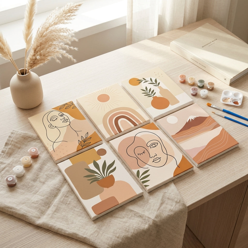 MINI PAINT BY NUMBERS | BOHO MOMENTS - Set of 6