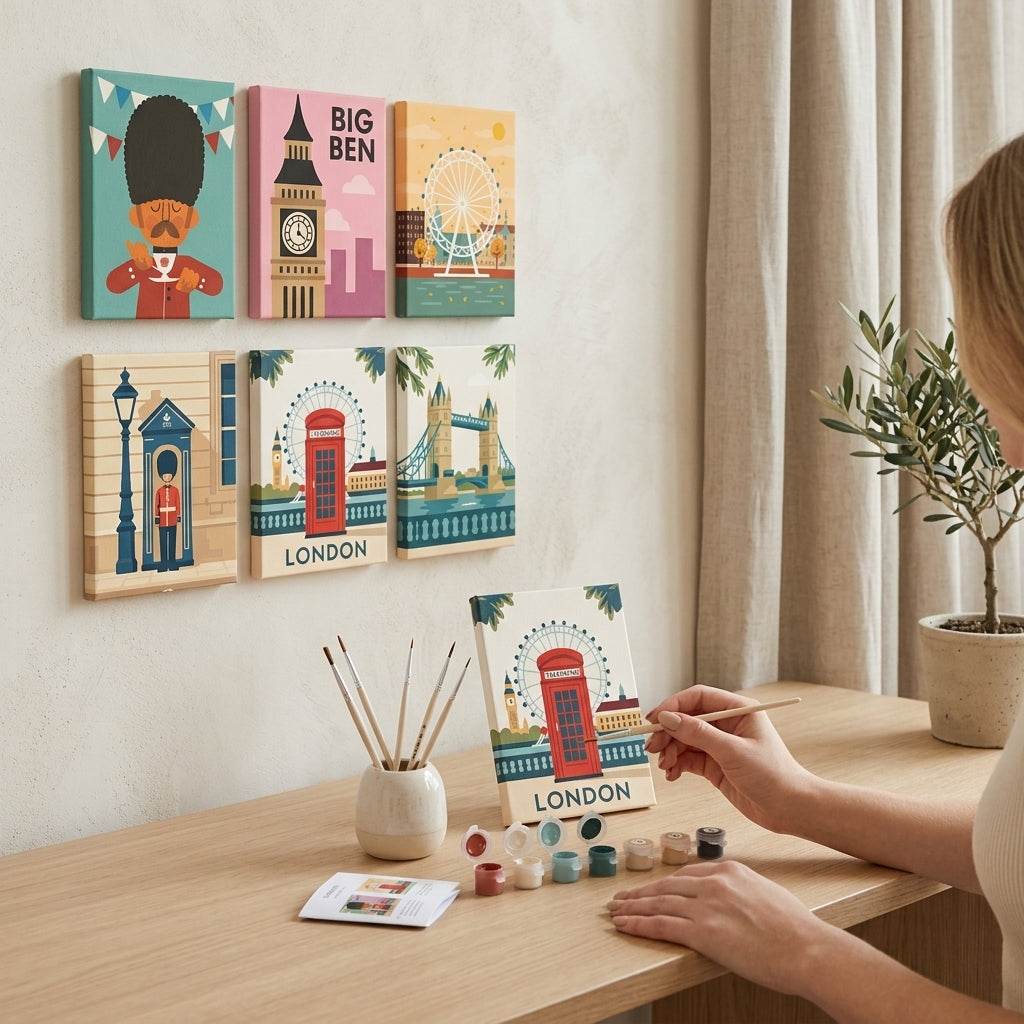 MINI PAINT BY NUMBERS | LONDON CALLING - Set of 6
