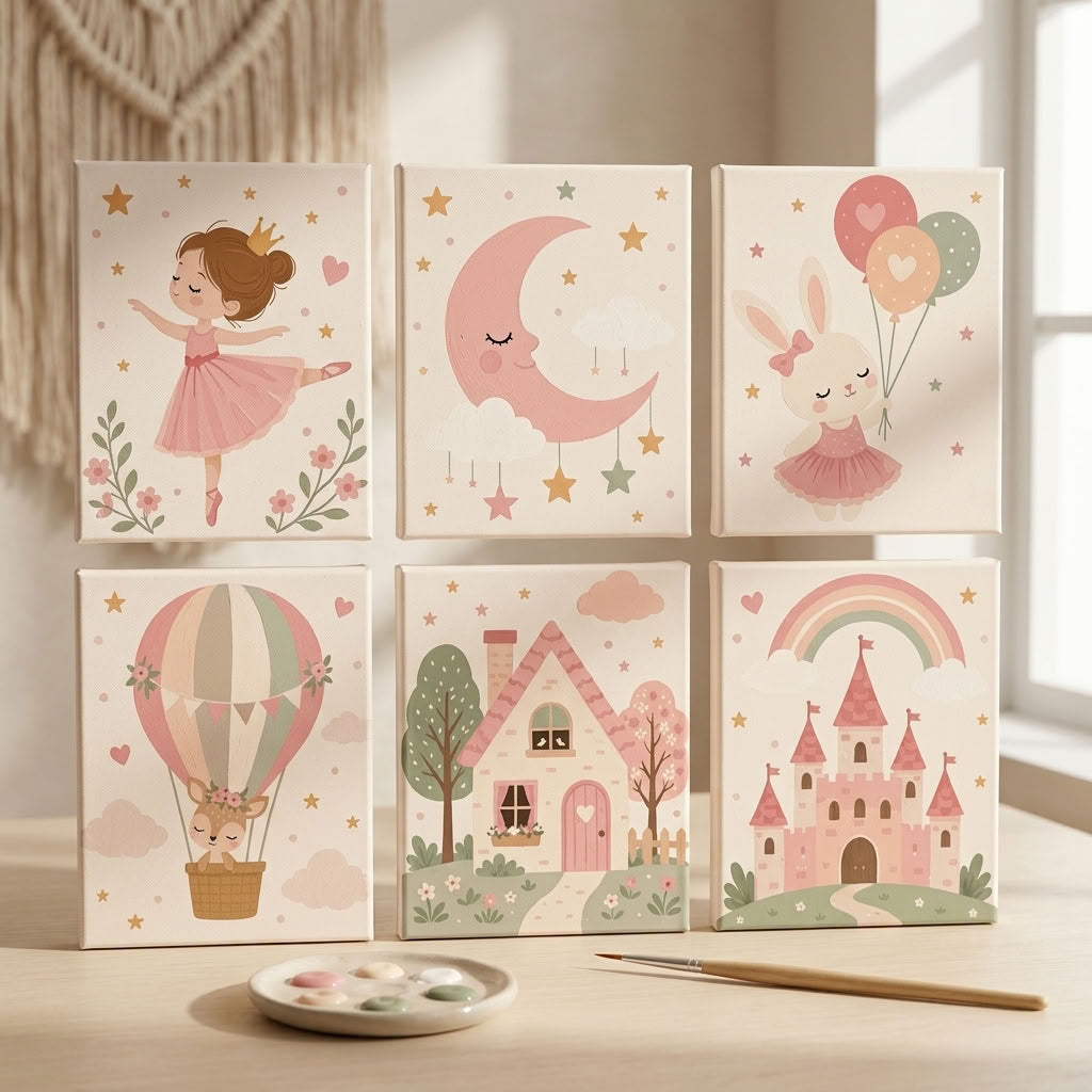 MINI PAINT BY NUMBERS | LULU LAND - Set of 6