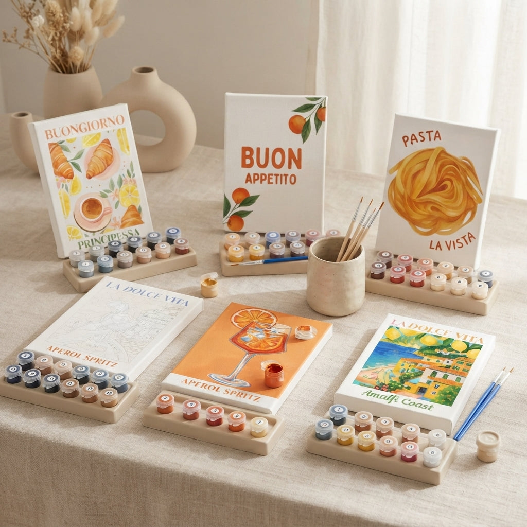 MINI PAINT BY NUMBERS | LA DOLCE VITA COLLECTION - Set of 6