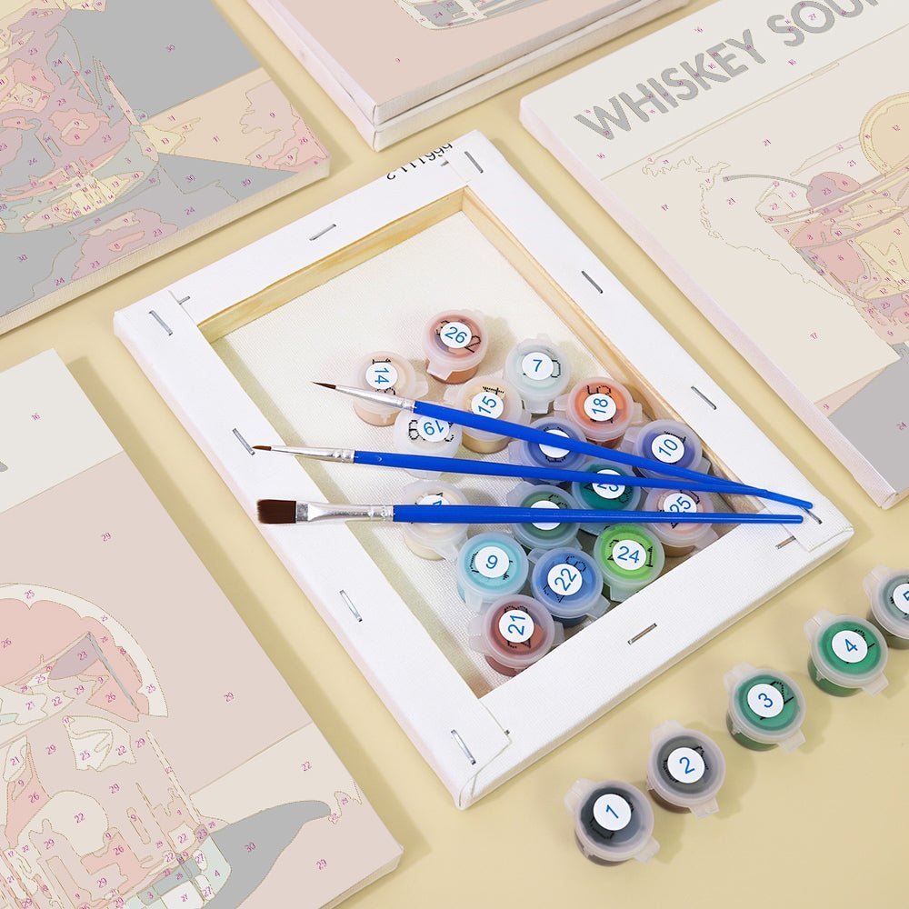 Cocktail Luxury 6 Mini Paintings Copy paint by numbers kit