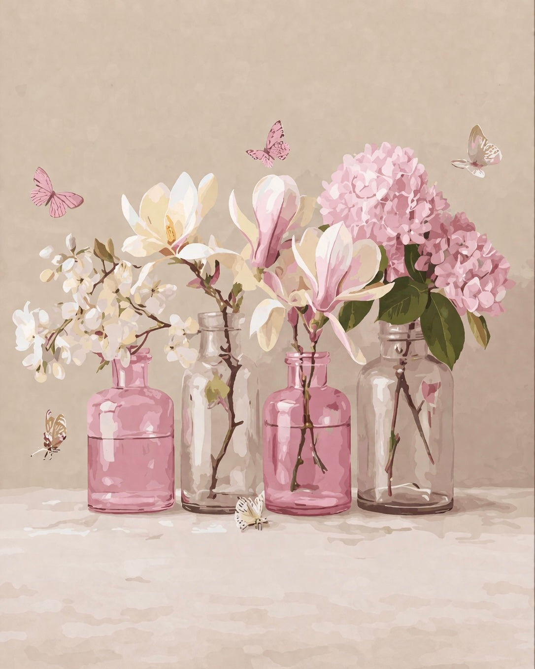 PAINT BY NUMBERS | ENCHANTED BLOOMS & BUTTERFLIES