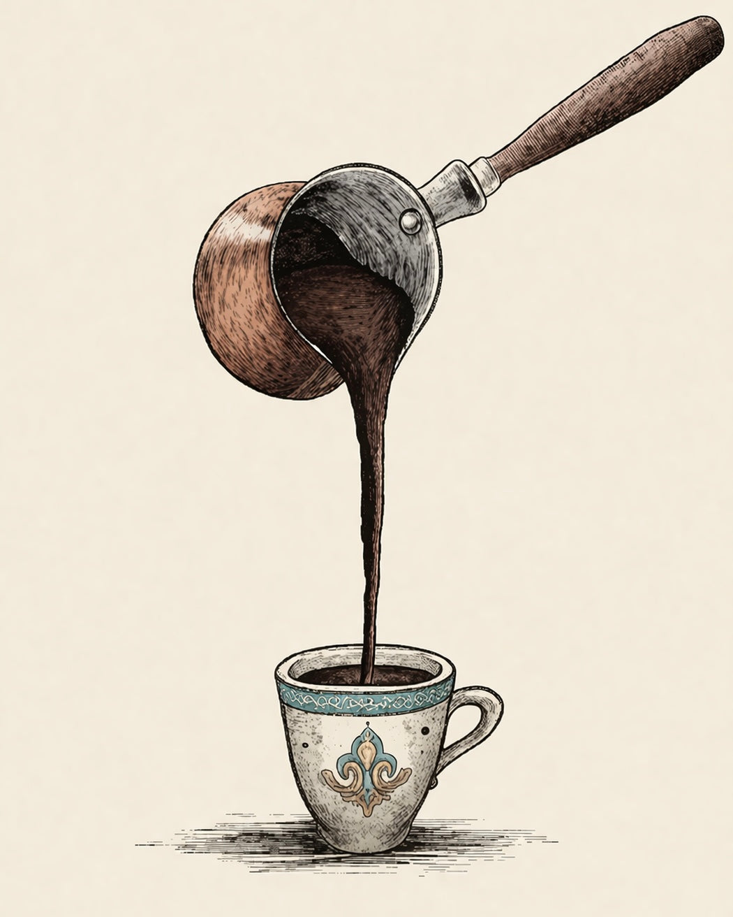 PAINT BY NUMBERS | MORNING COFFEE POUR