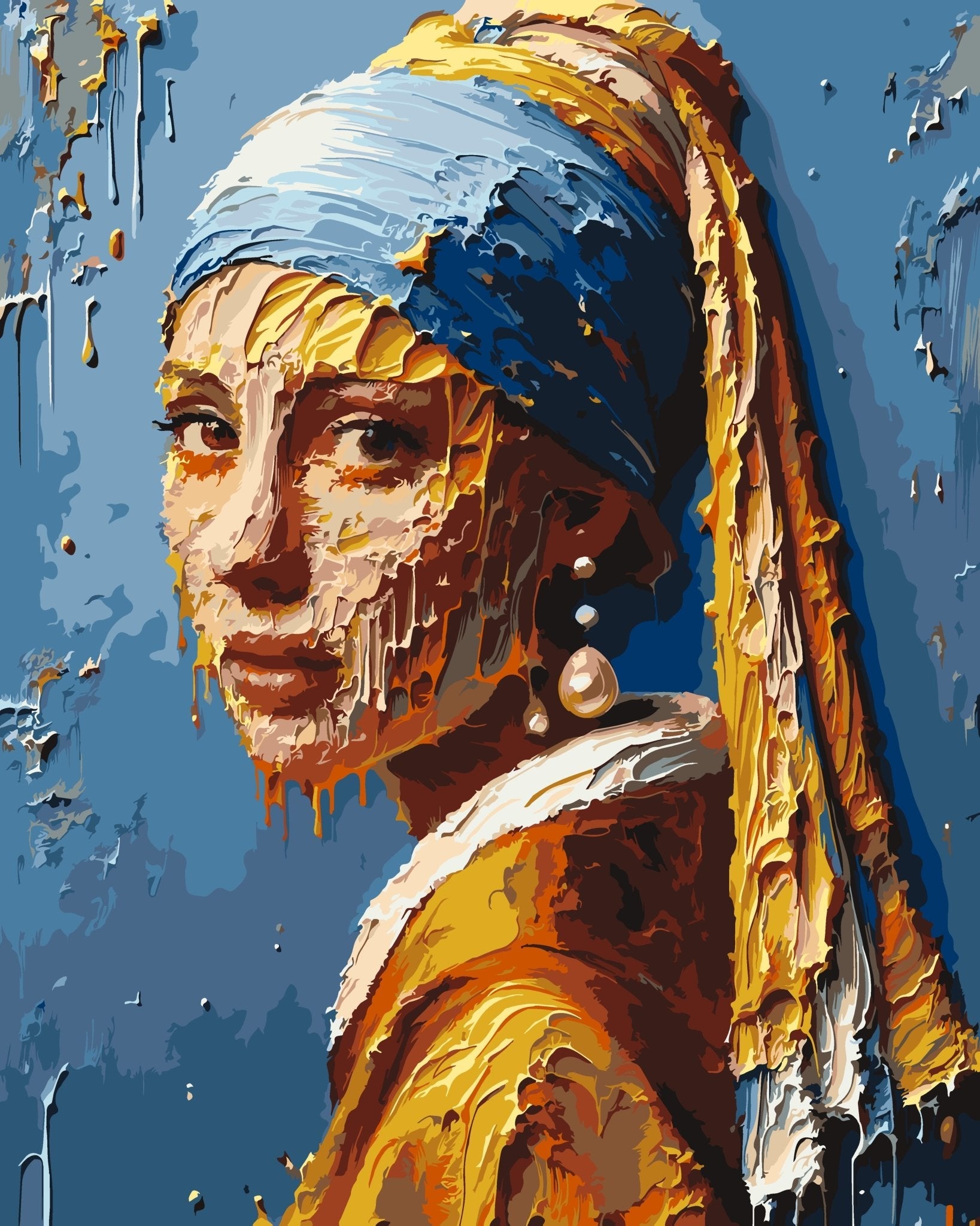 Abstract Woman paint by numbers kit