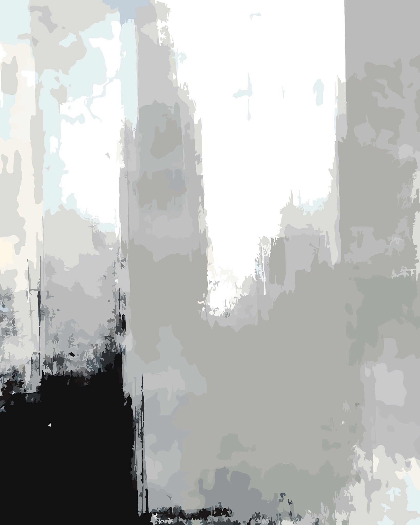 Abstract Basic paint by numbers kit