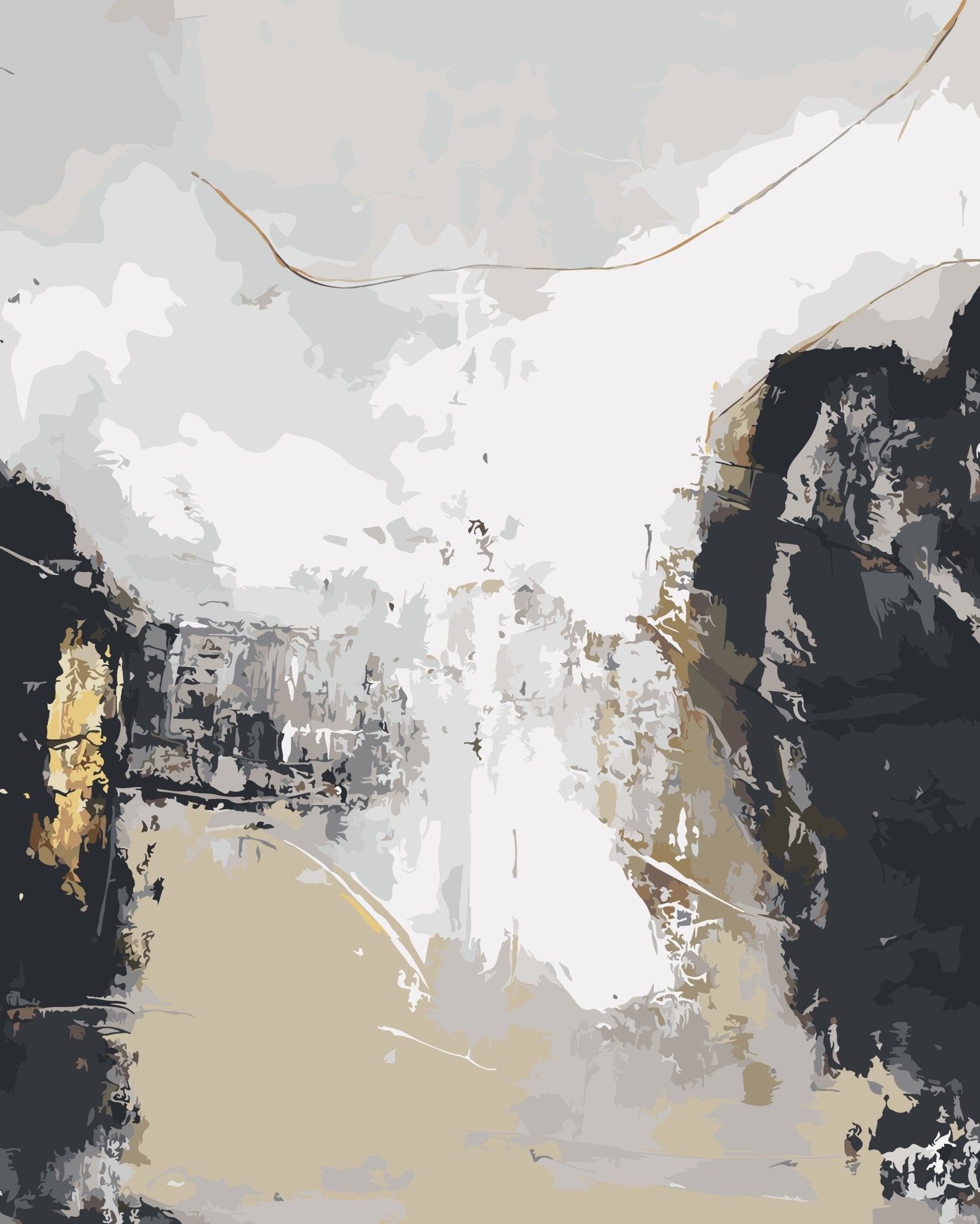 Abstract Can paint by numbers kit