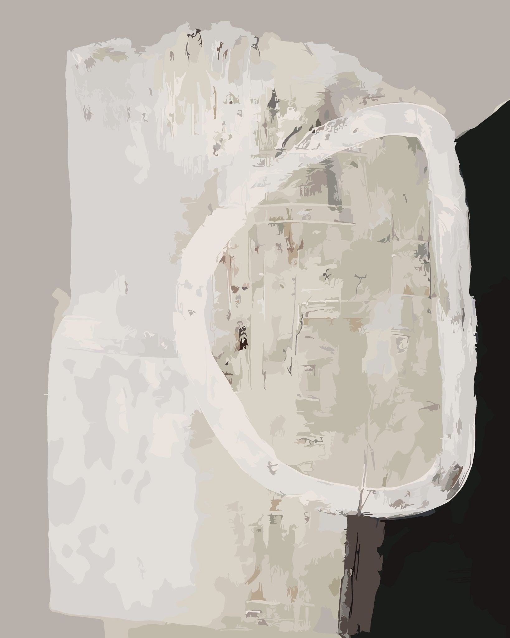 Abstract Circle paint by numbers kit