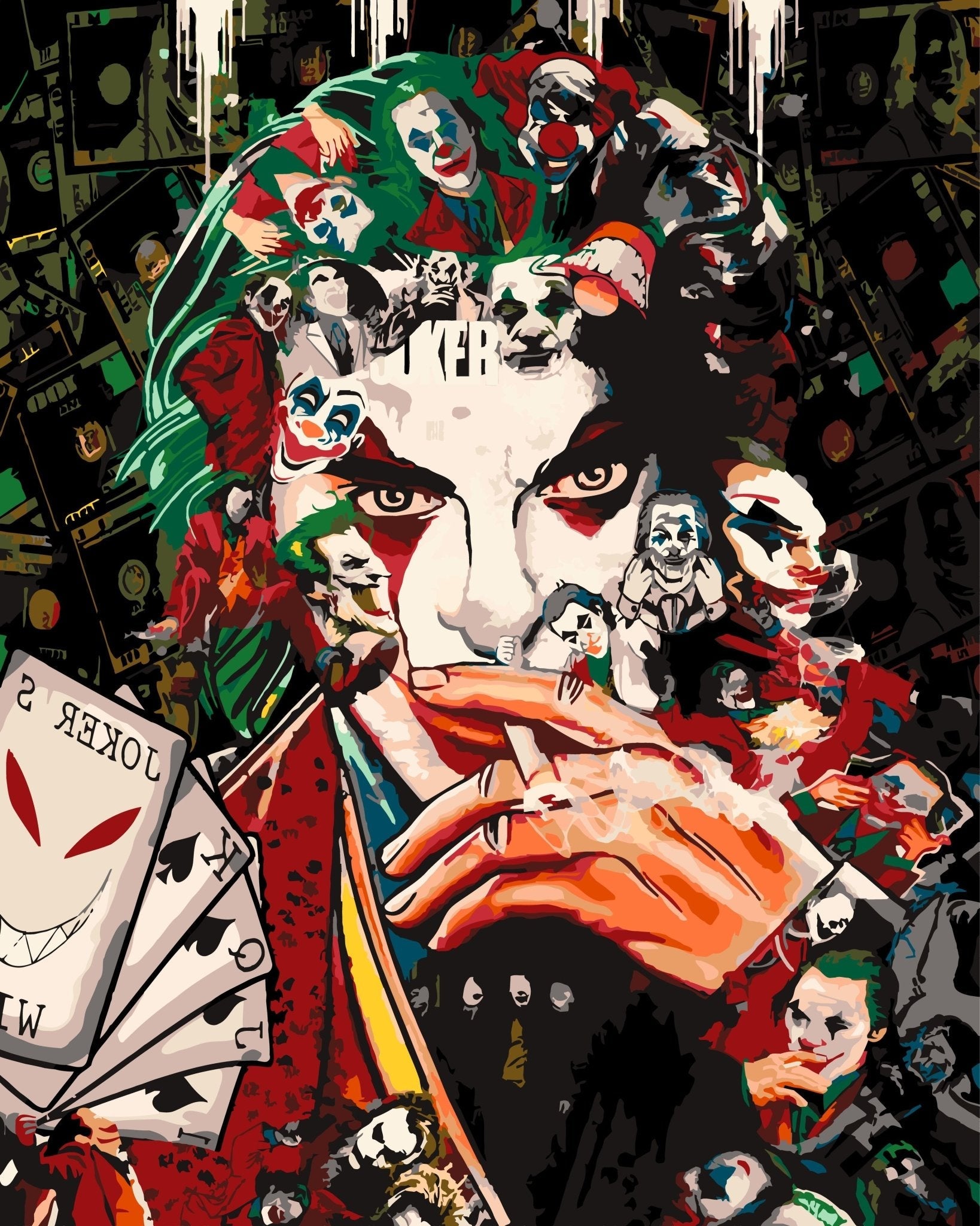 Pop Art Joker paint by numbers kit