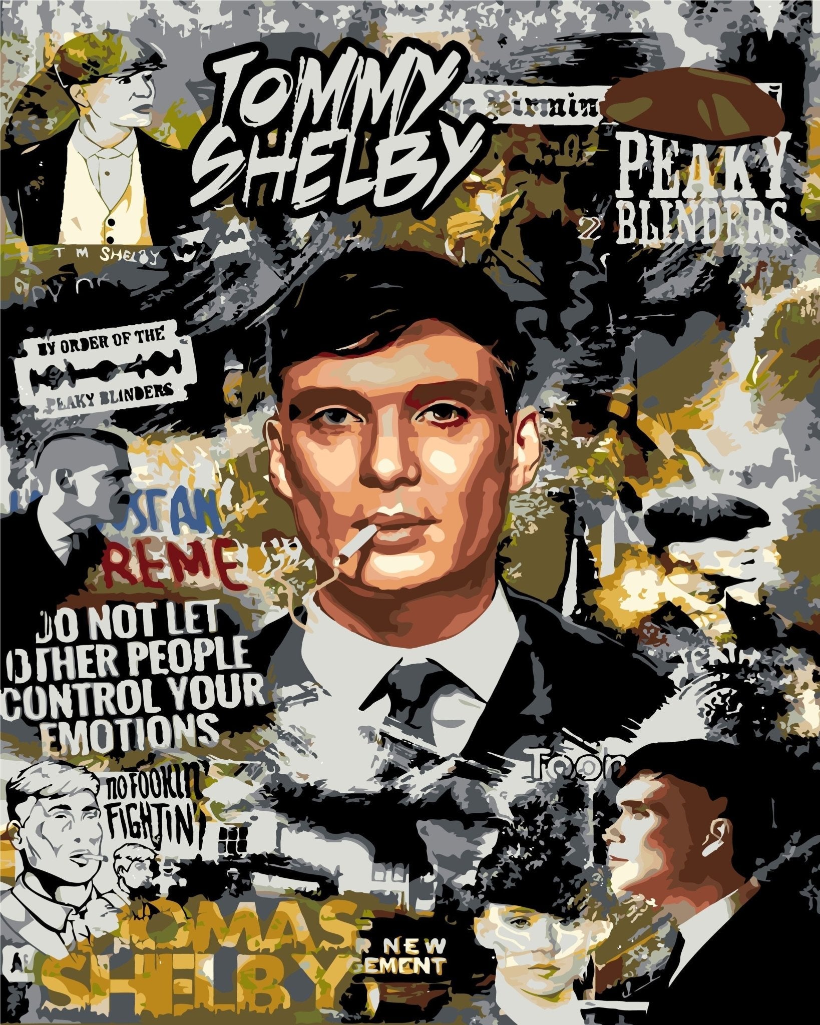 Pop Art Tommy paint by numbers kit