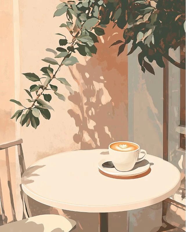 Sicilian Coffee paint by numbers kit