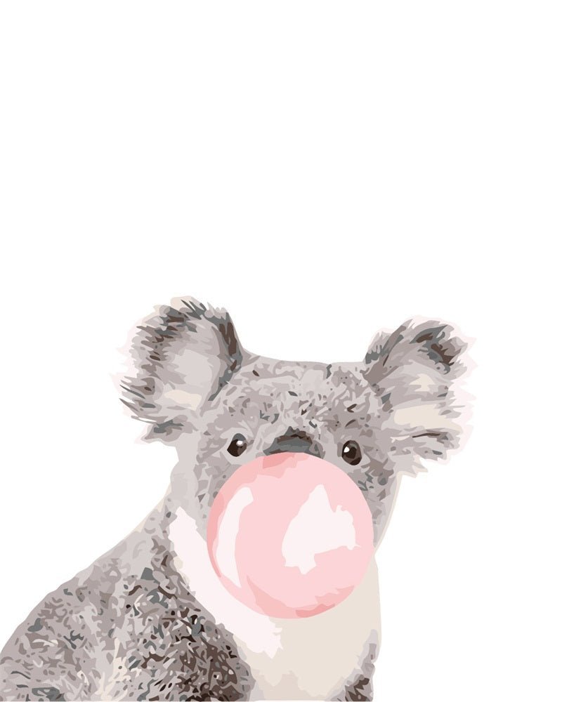 Koala with Bubblegum paint by numbers kit