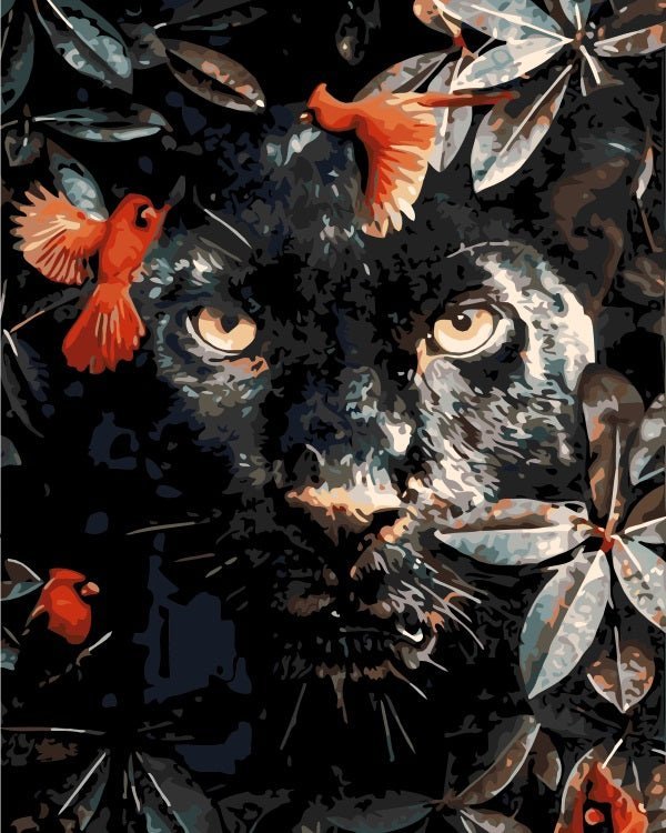 Black Panther paint by numbers kit