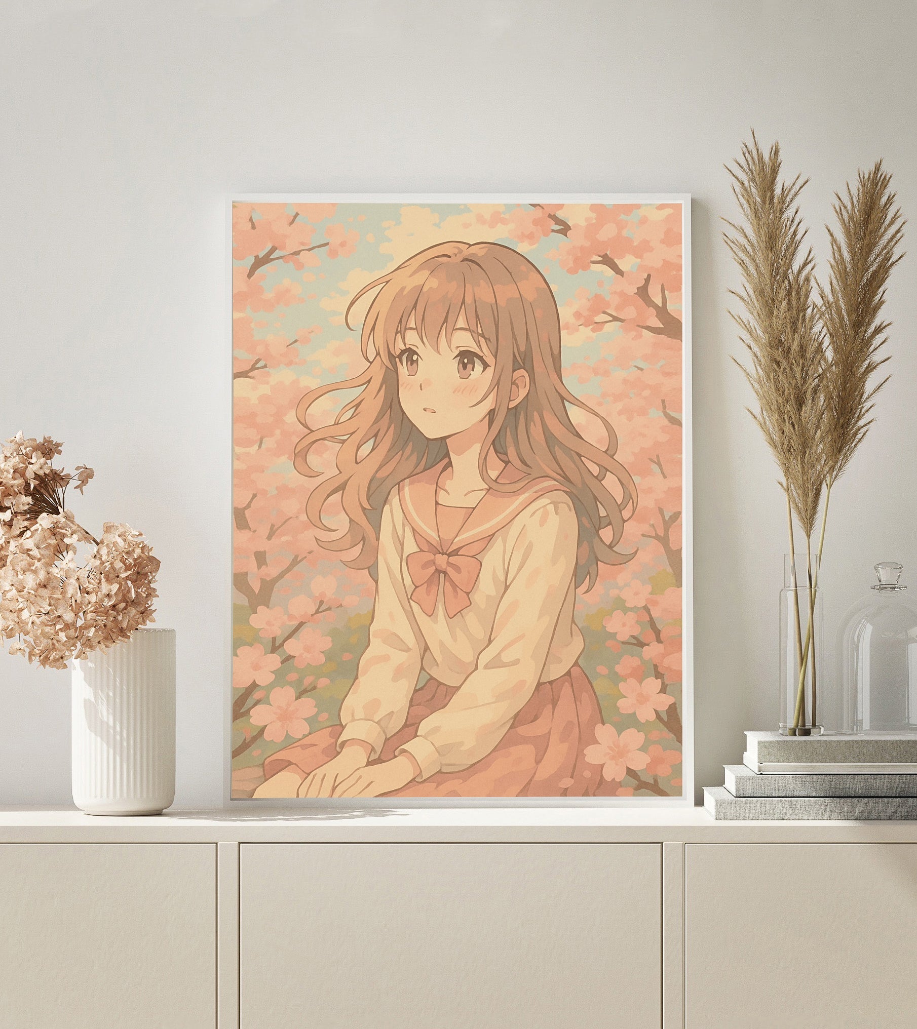 Anime Girl paint by numbers kit