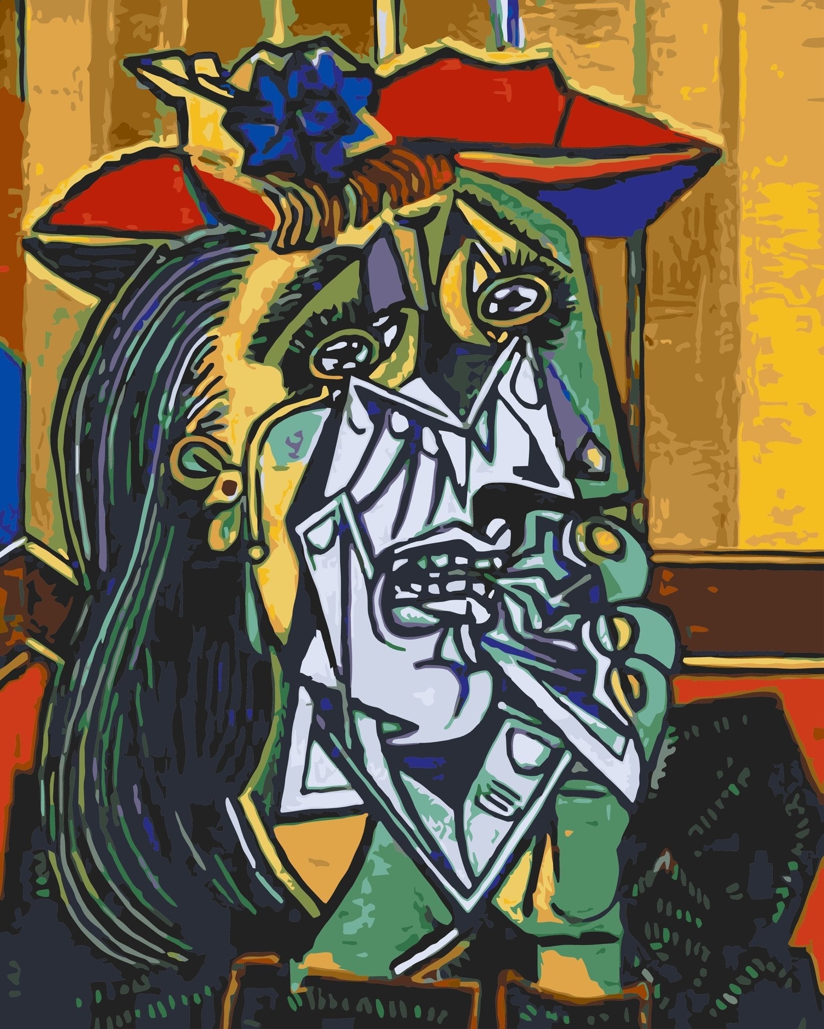 Picasso Weeping Woman paint by numbers kit