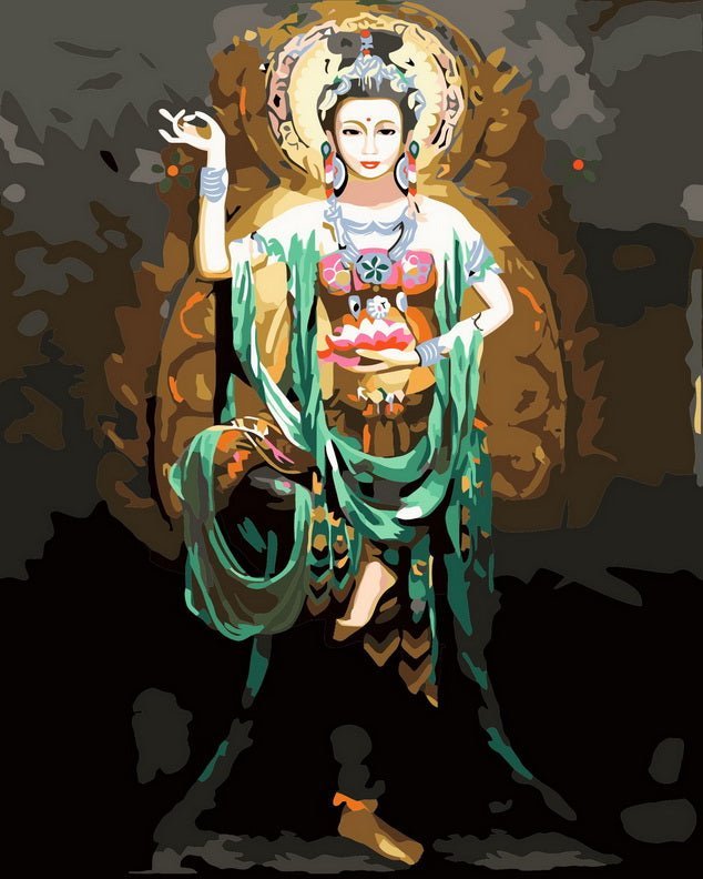 Buddha Statue paint by numbers kit