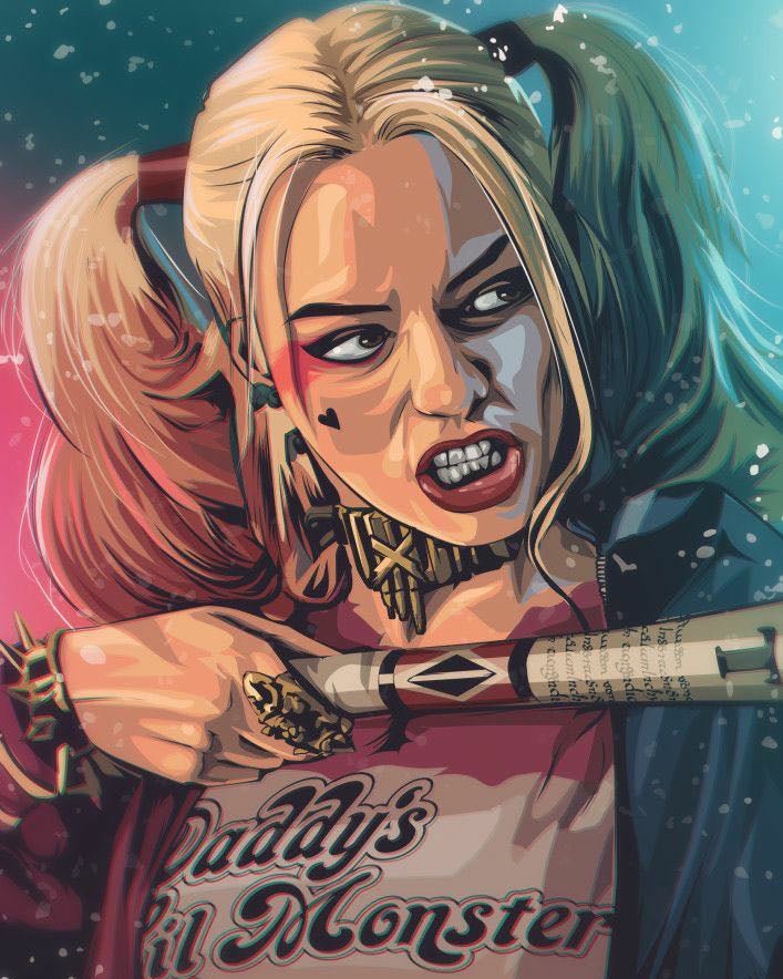 Harley Quinn paint by numbers kit