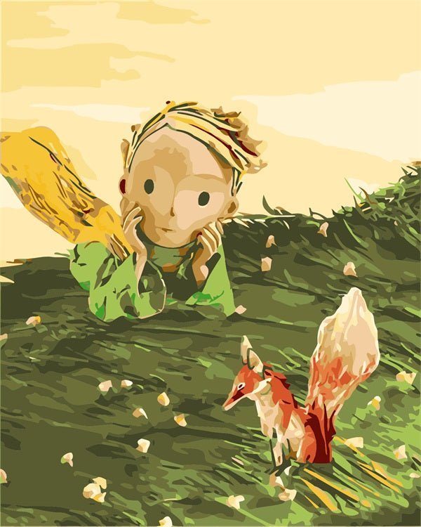 Little Prince with Squirrel paint by numbers kit