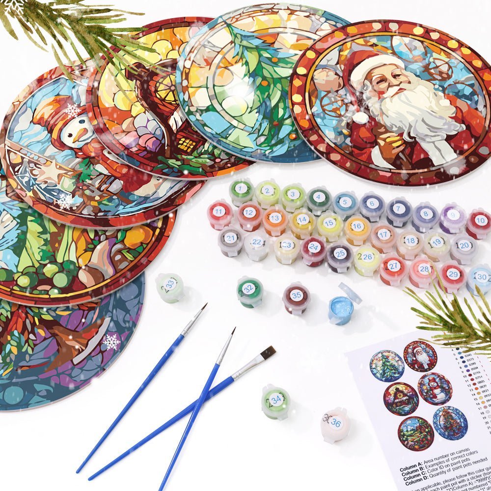 Christmas Placemat paint by numbers kit