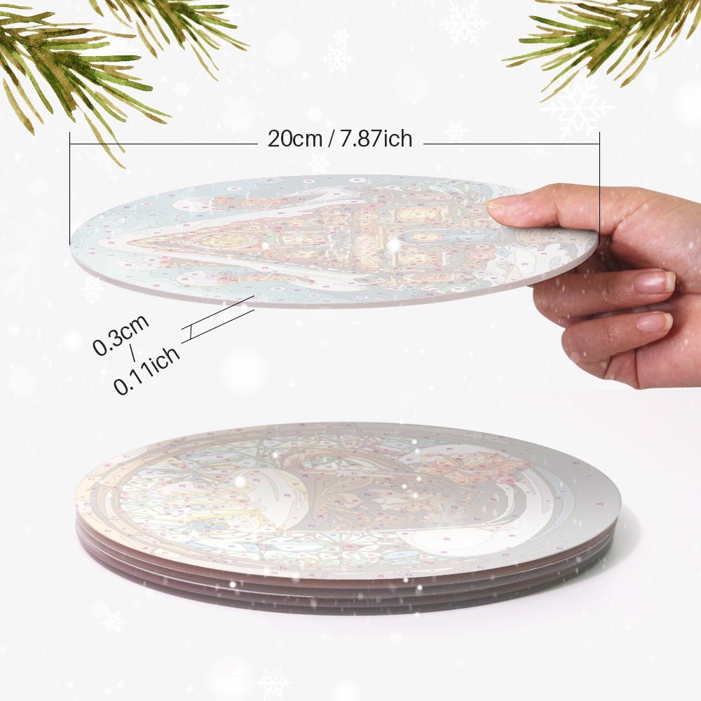 Winter Placemat paint by numbers kit