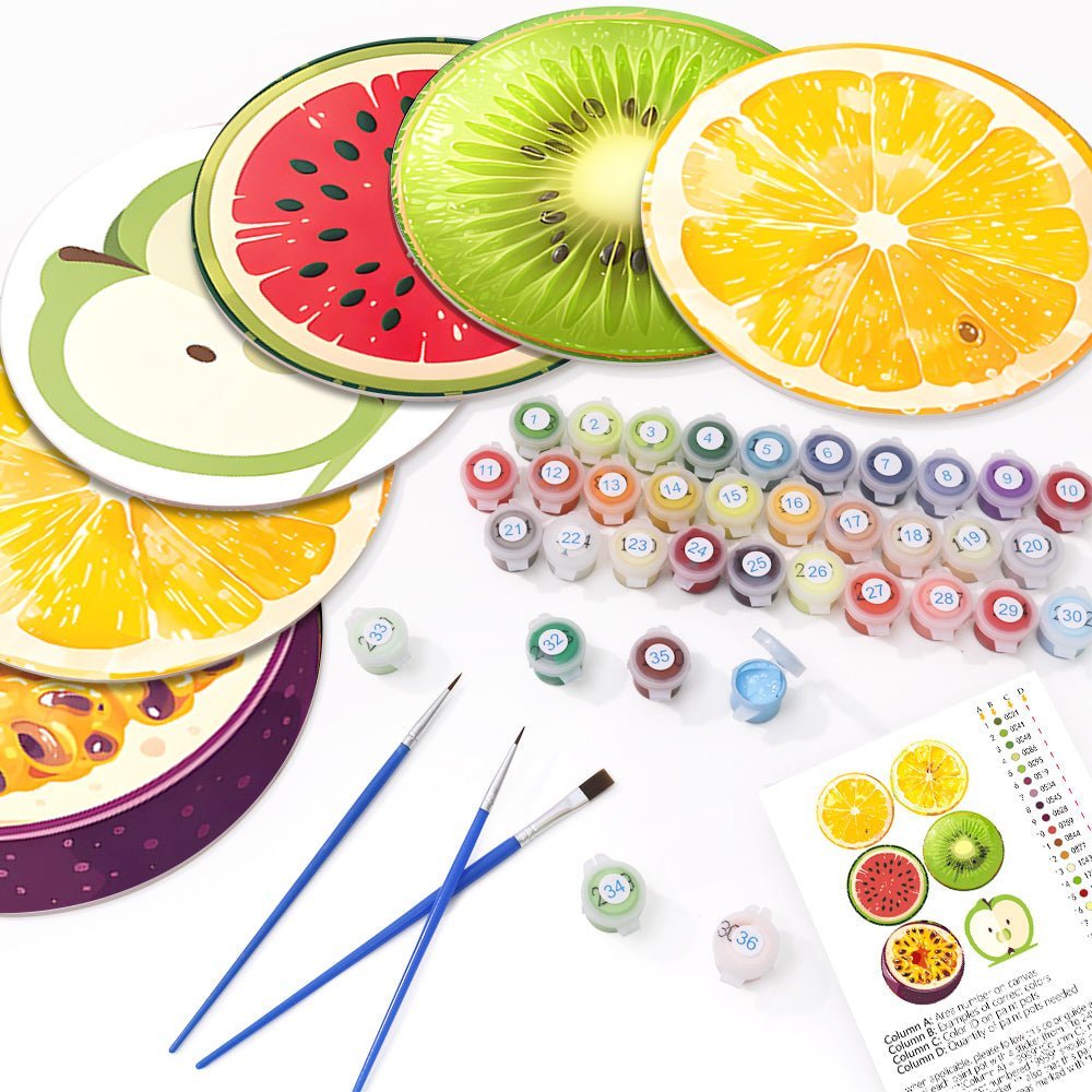 Fruit Placemat paint by numbers kit