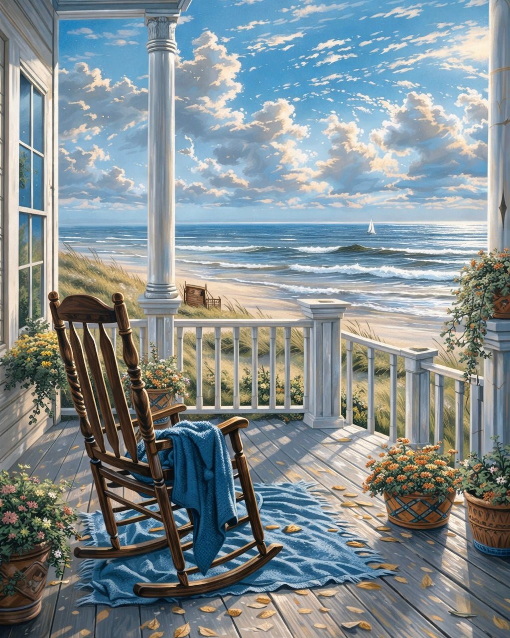 Sea Breeze in the Morning paint by numbers kit