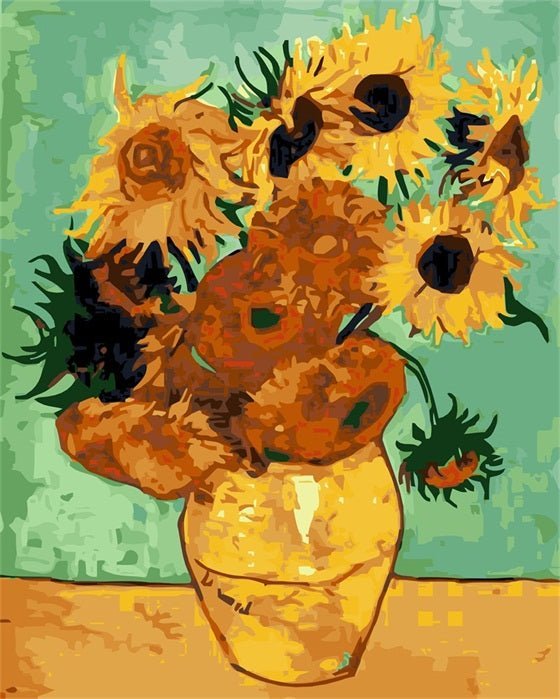 Van Gogh Sunflowers paint by numbers kit