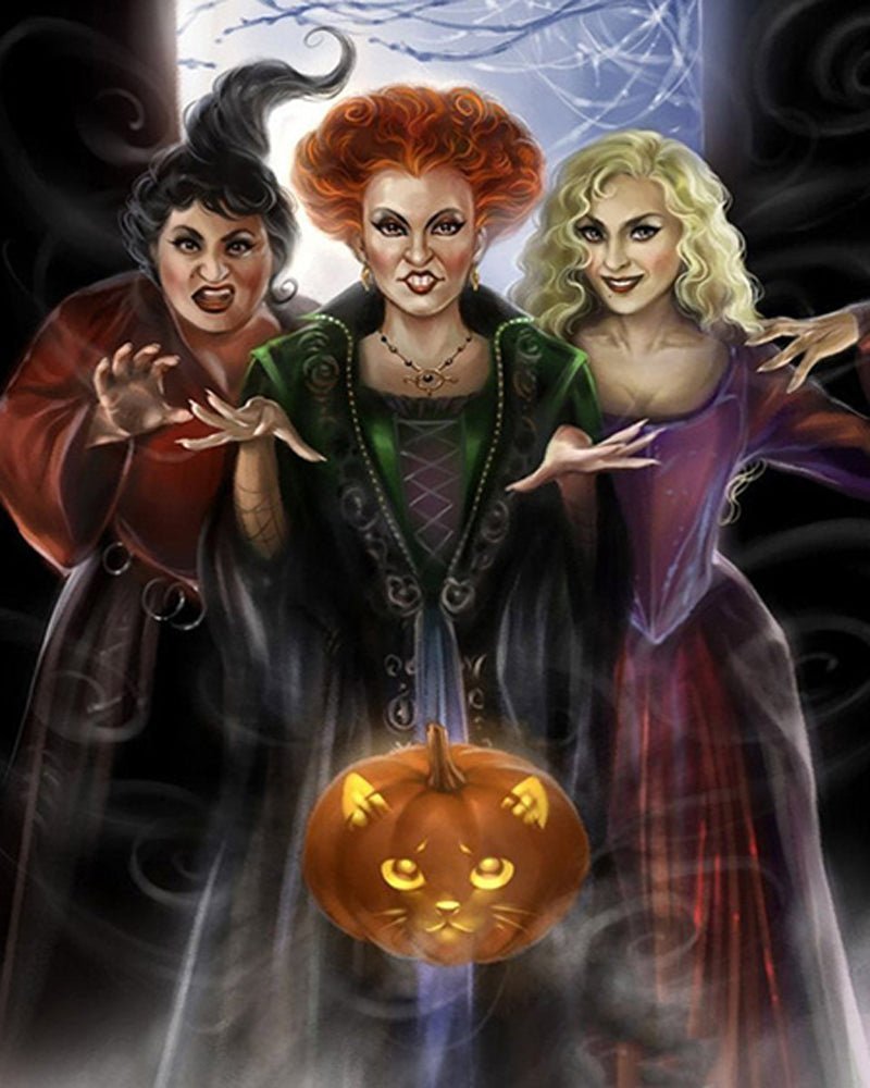Three Witches paint by numbers kit
