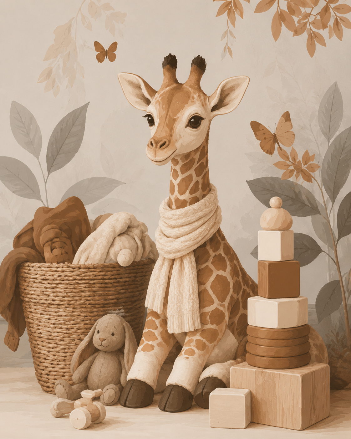 PAINT BY NUMBERS | LITTLE CUDDLY GIRAFFE