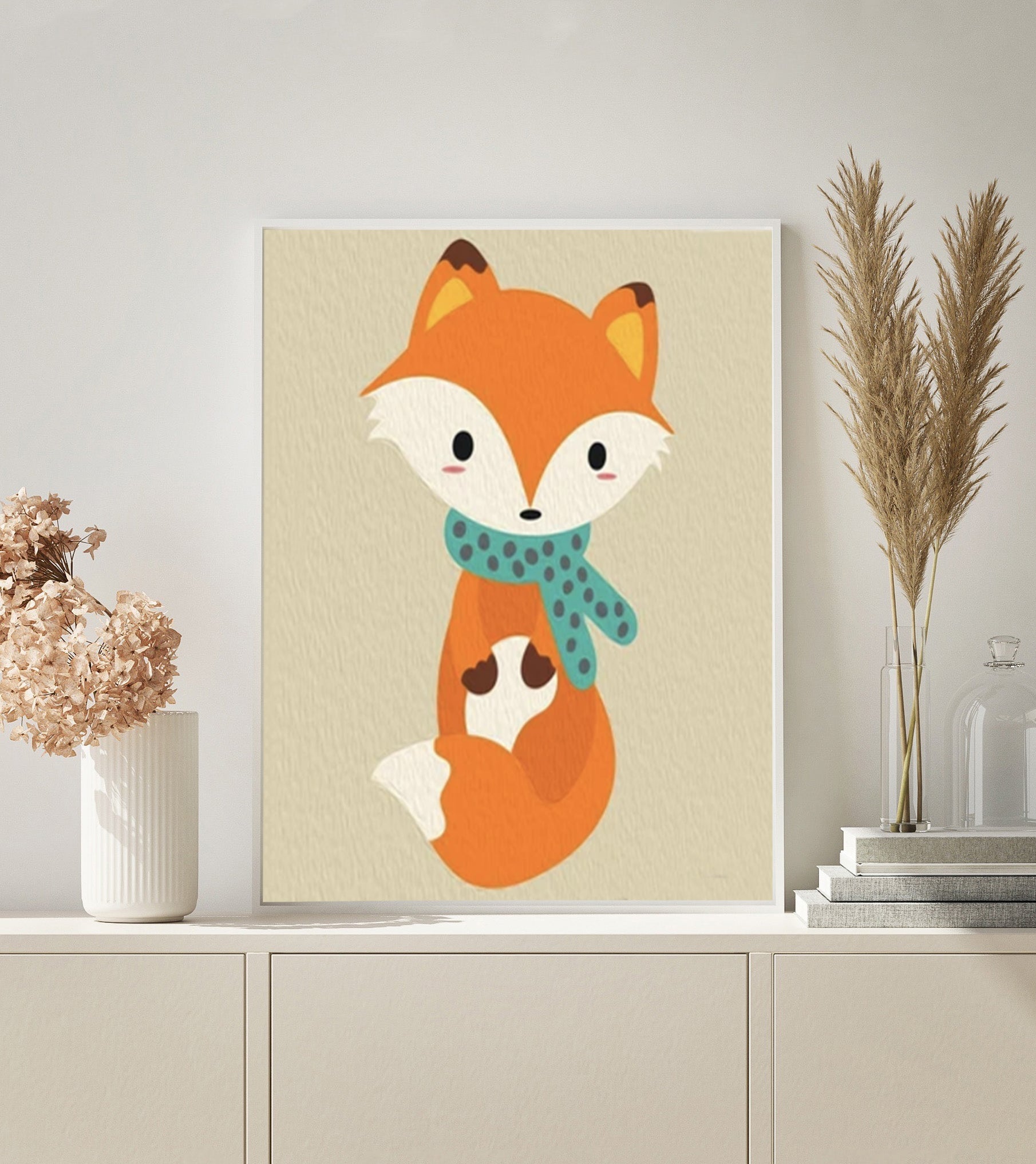 Fox Cartoon paint by numbers kit