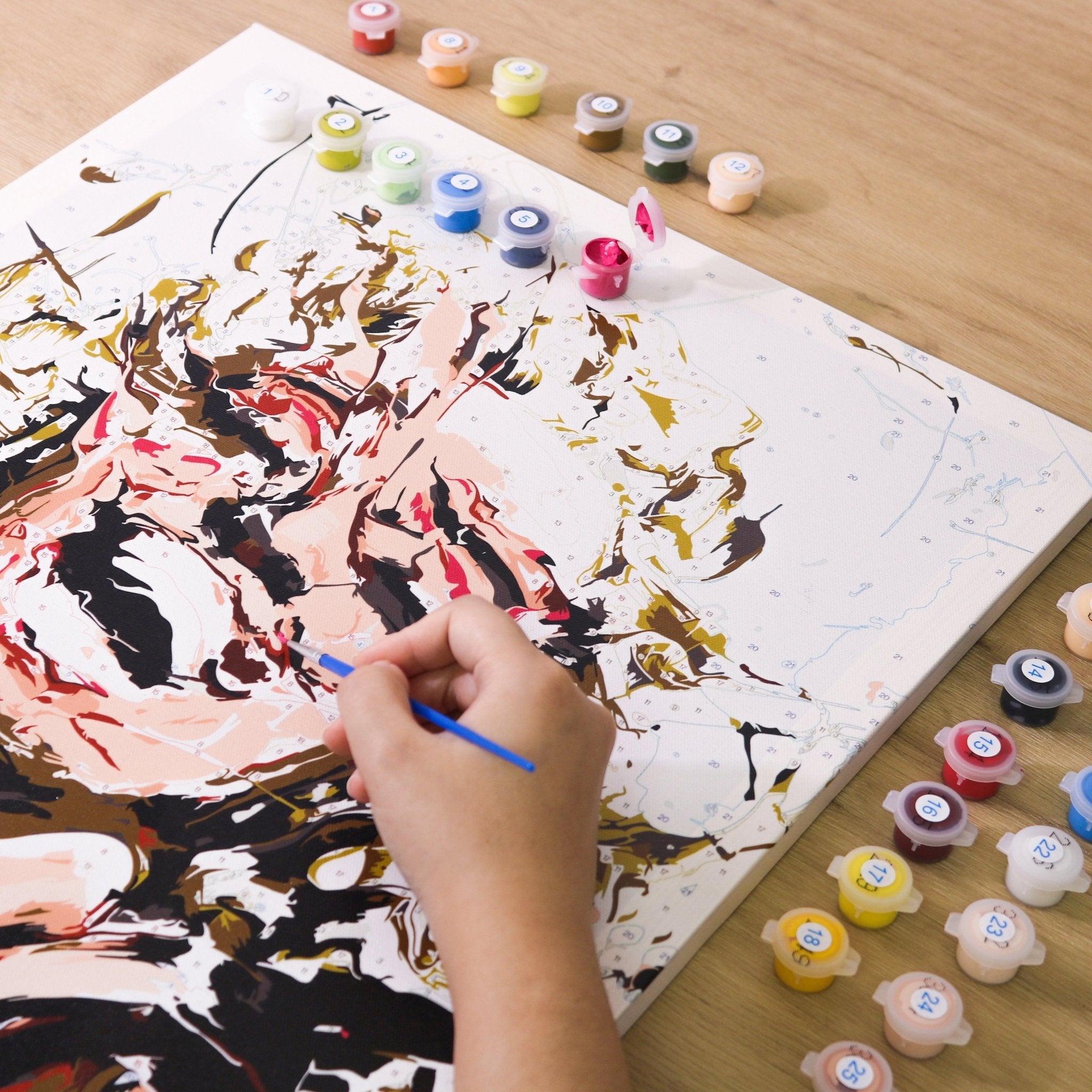Cow Cartoon paint by numbers kit