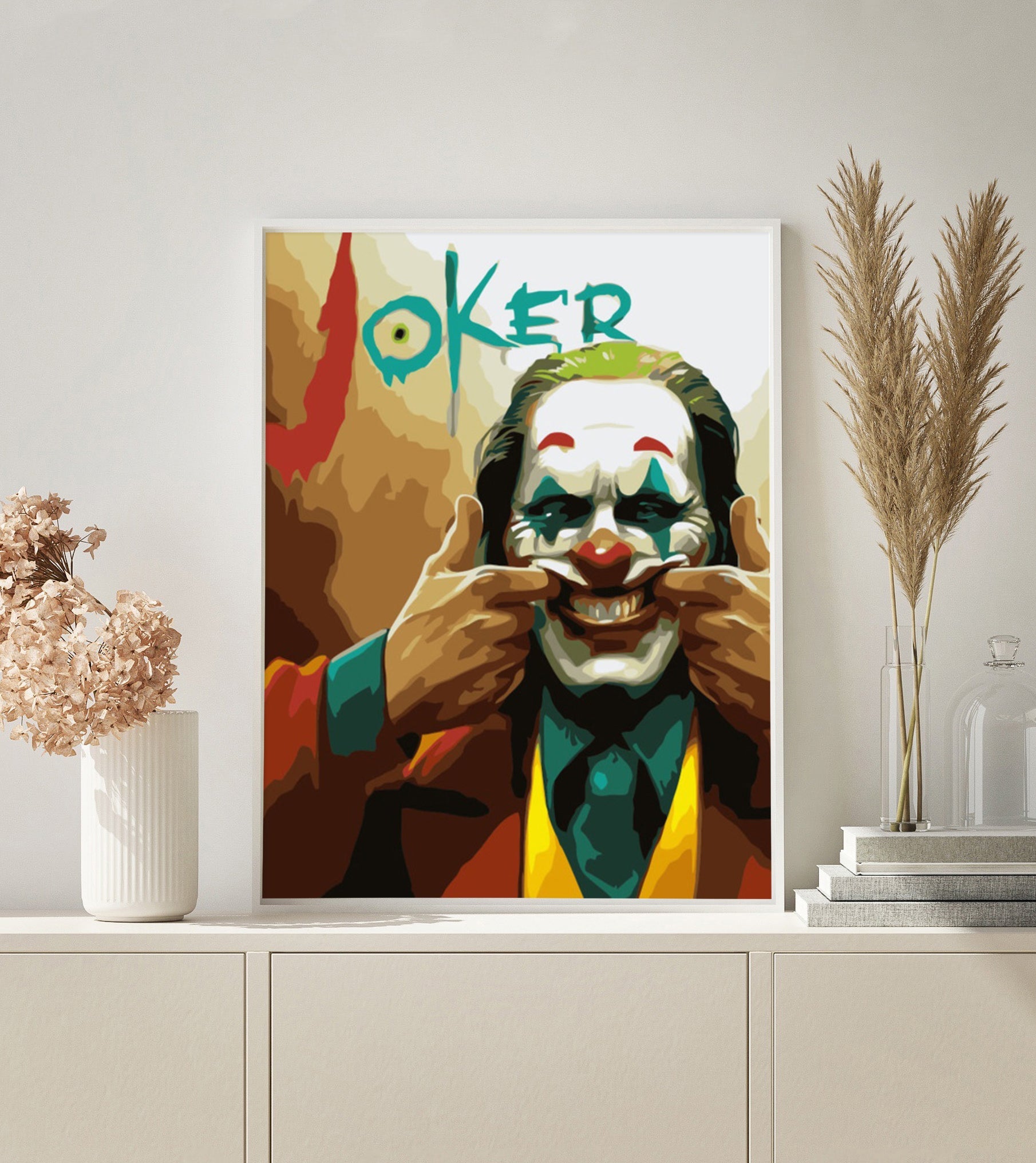 Joker Grimace paint by numbers kit