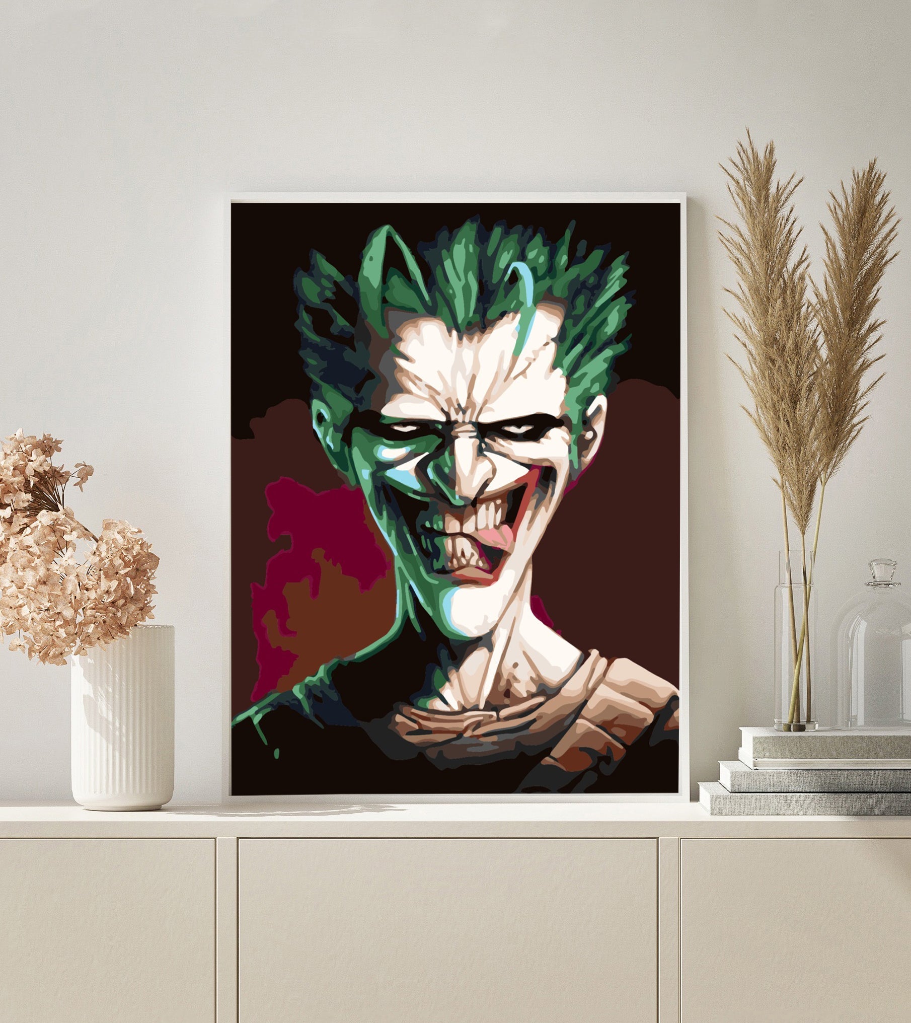 Joker Caricature paint by numbers kit