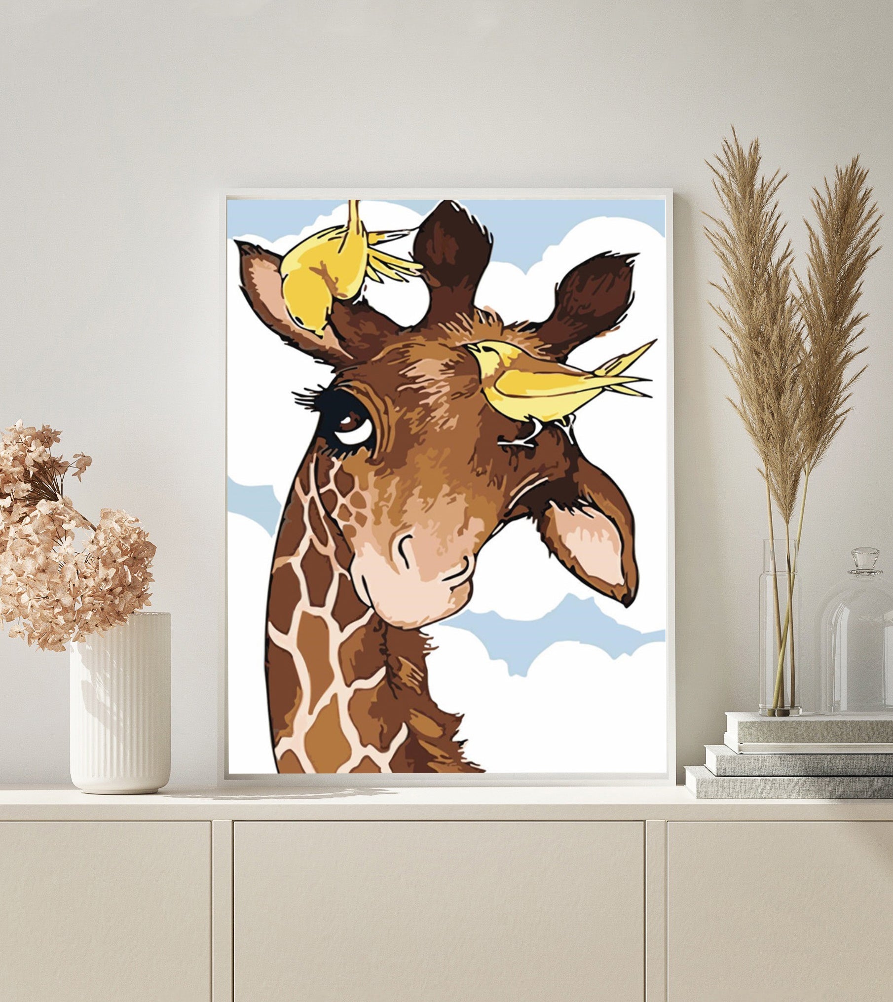 Little Giraffe paint by numbers kit
