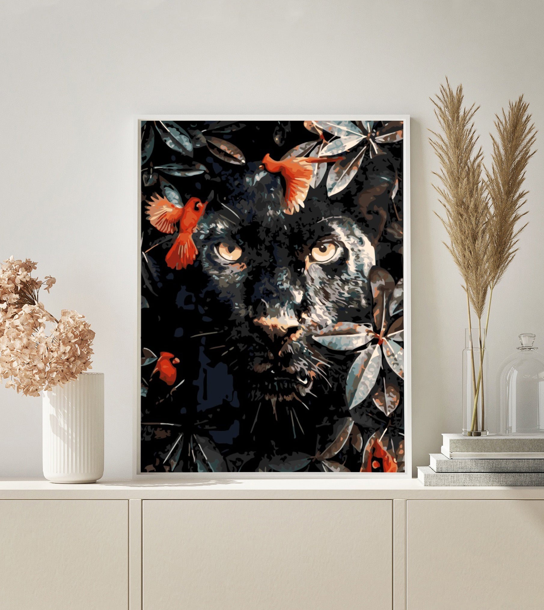 Black Panther paint by numbers kit