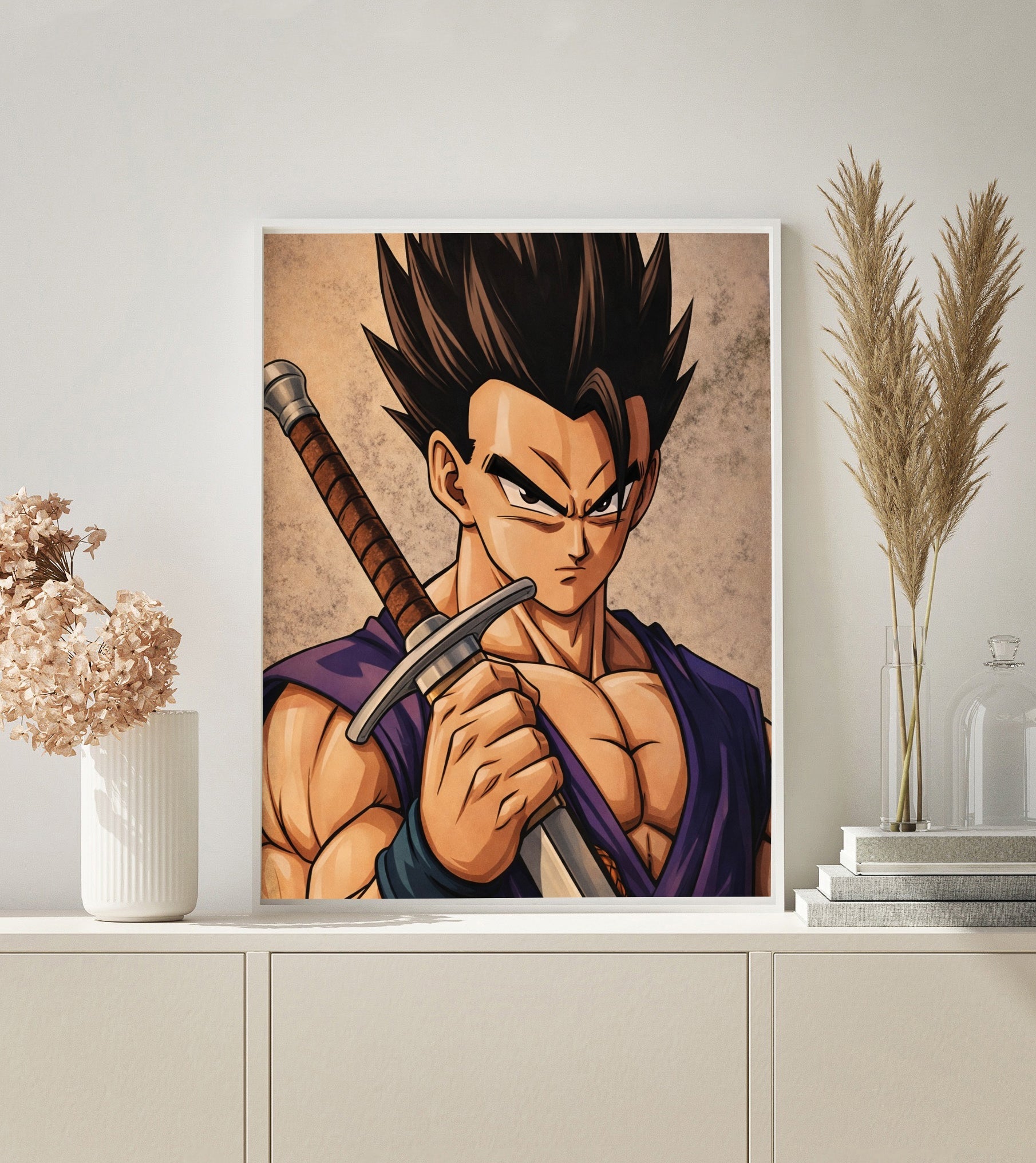 Anime Sword Warrior paint by numbers kit