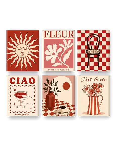MINI PAINT BY NUMBERS | BISTRO VIBES - Set of 6