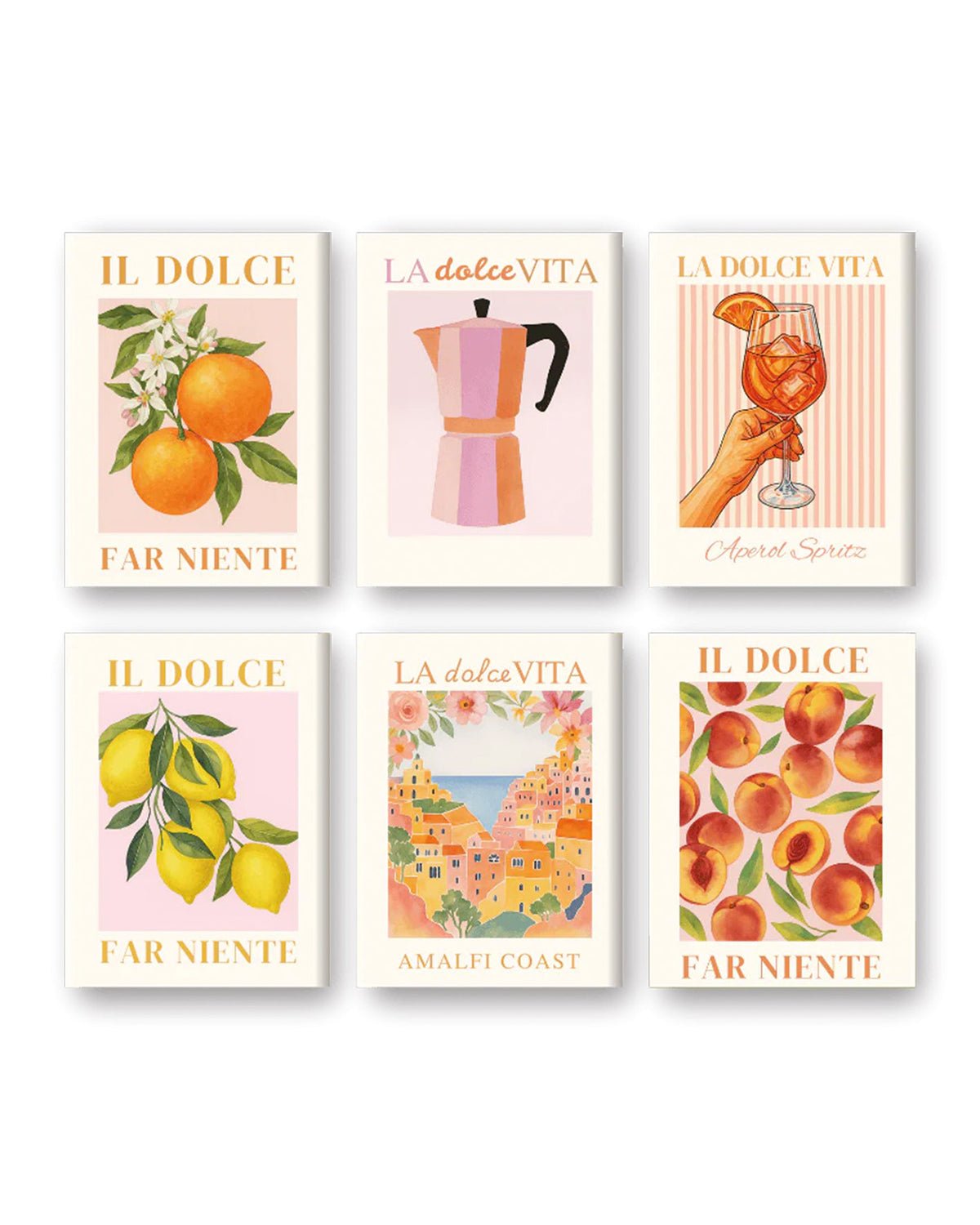 MINI PAINT BY NUMBERS | LA DOLCE VITA - Set of 6
