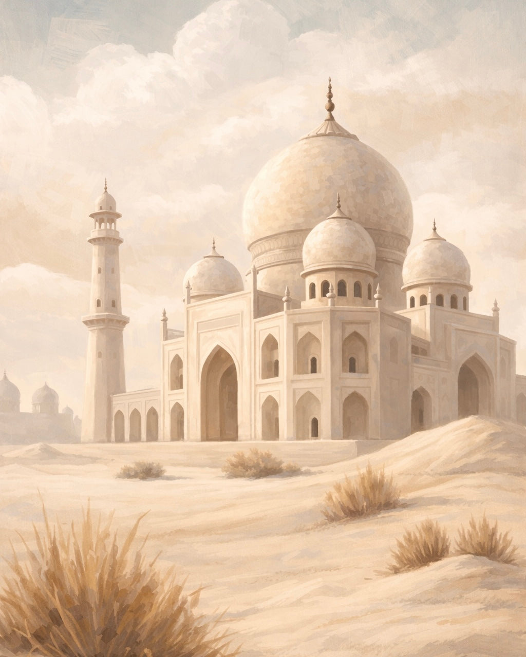 PAINT BY NUMBERS | DESERT MOSQUE GLOW