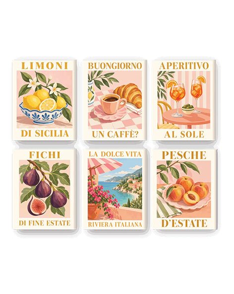MINI PAINT BY NUMBERS | ITALIAN SUMMER - Set of 6