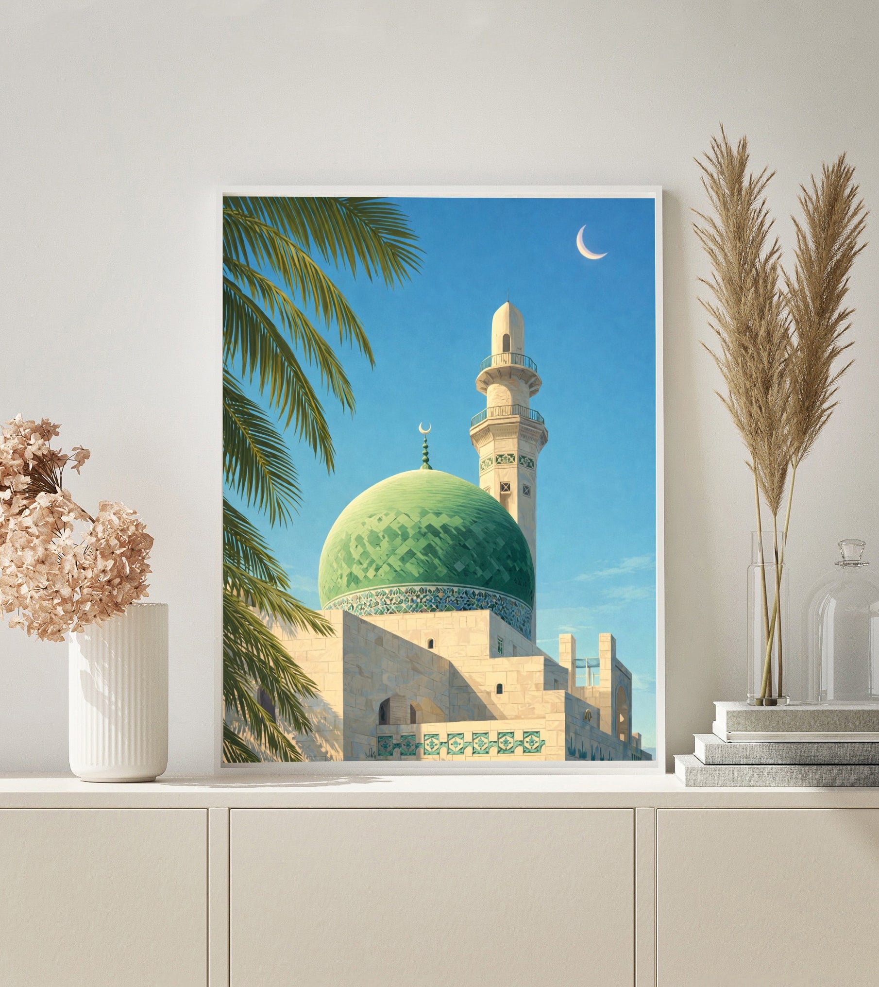 Green Mosque paint by numbers kit
