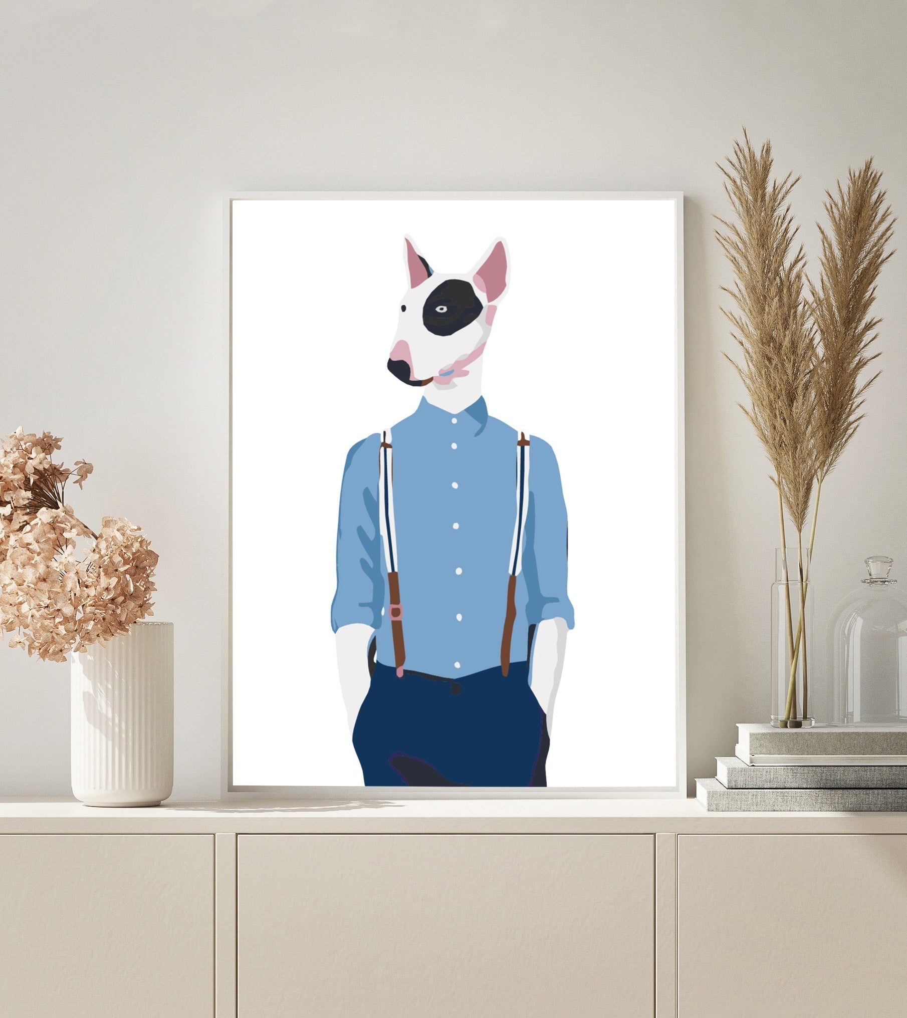 Dog with Shirt paint by numbers kit