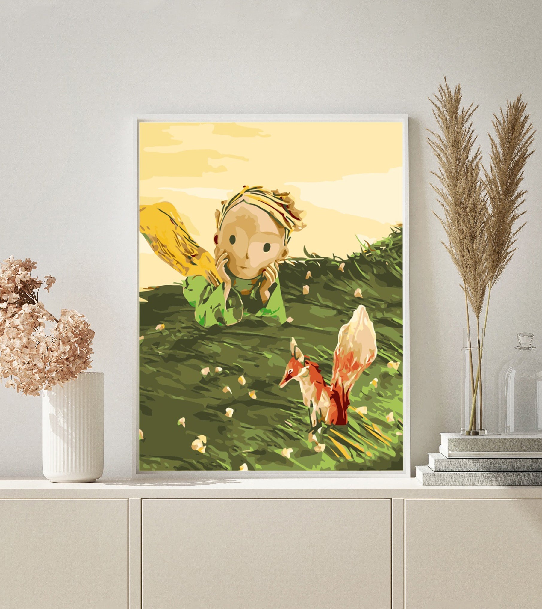 Little Prince with Squirrel paint by numbers kit