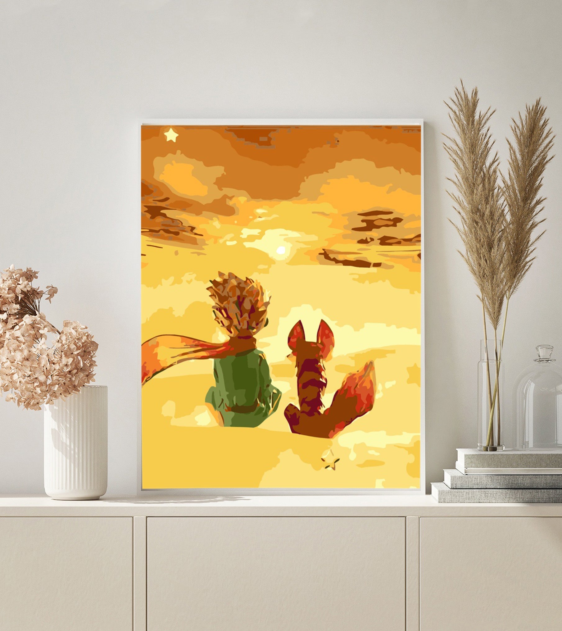 Little Prince Clouds paint by numbers kit