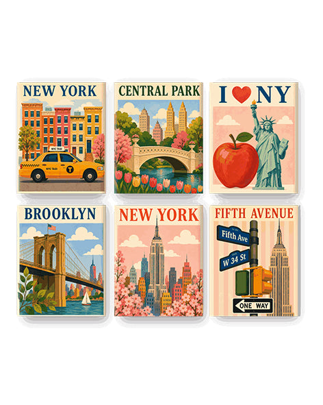 MINI PAINT BY NUMBERS | NEW YORK VIBES - Set of 6