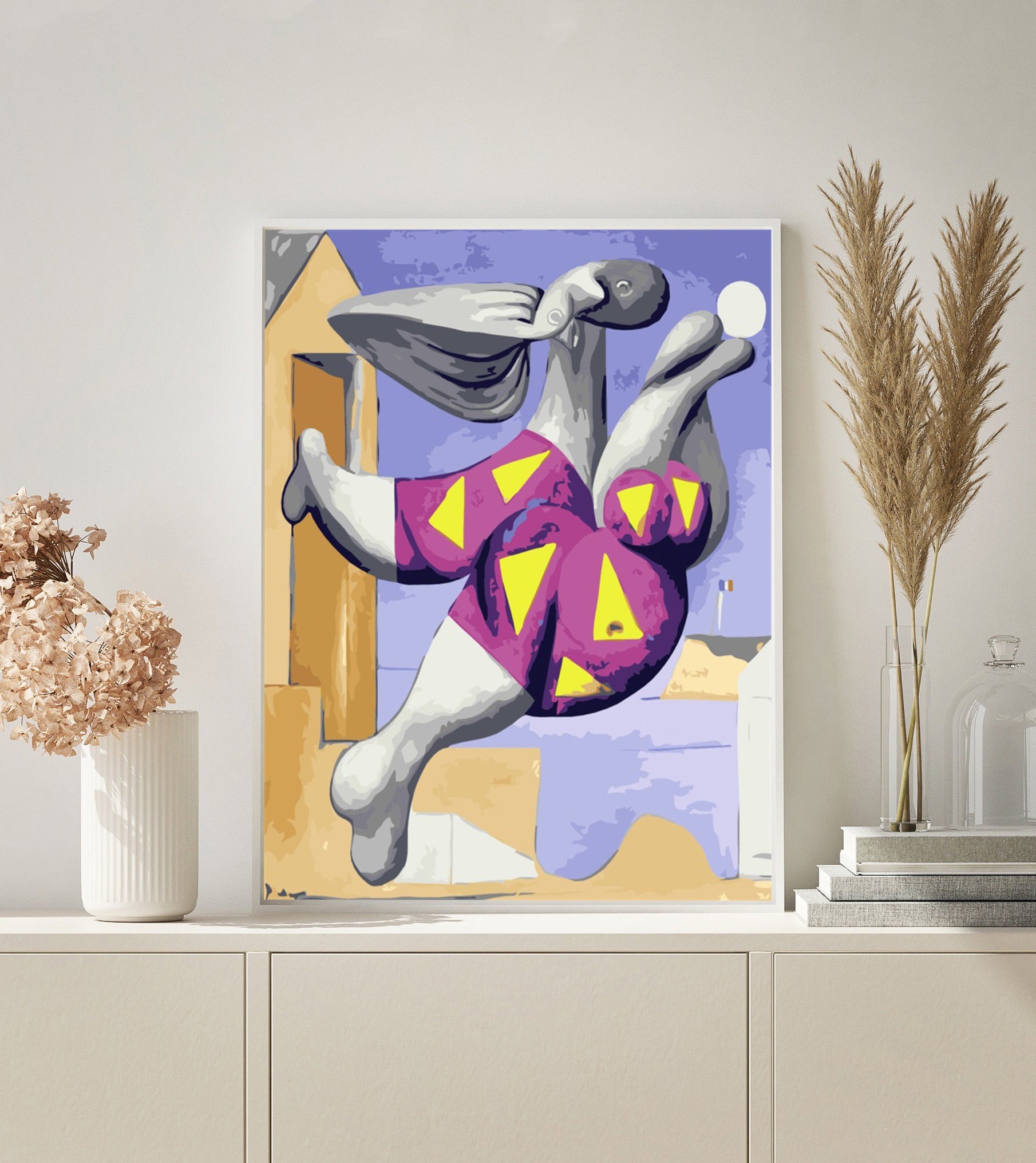 Picasso Bather with Beach Ball paint by numbers kit