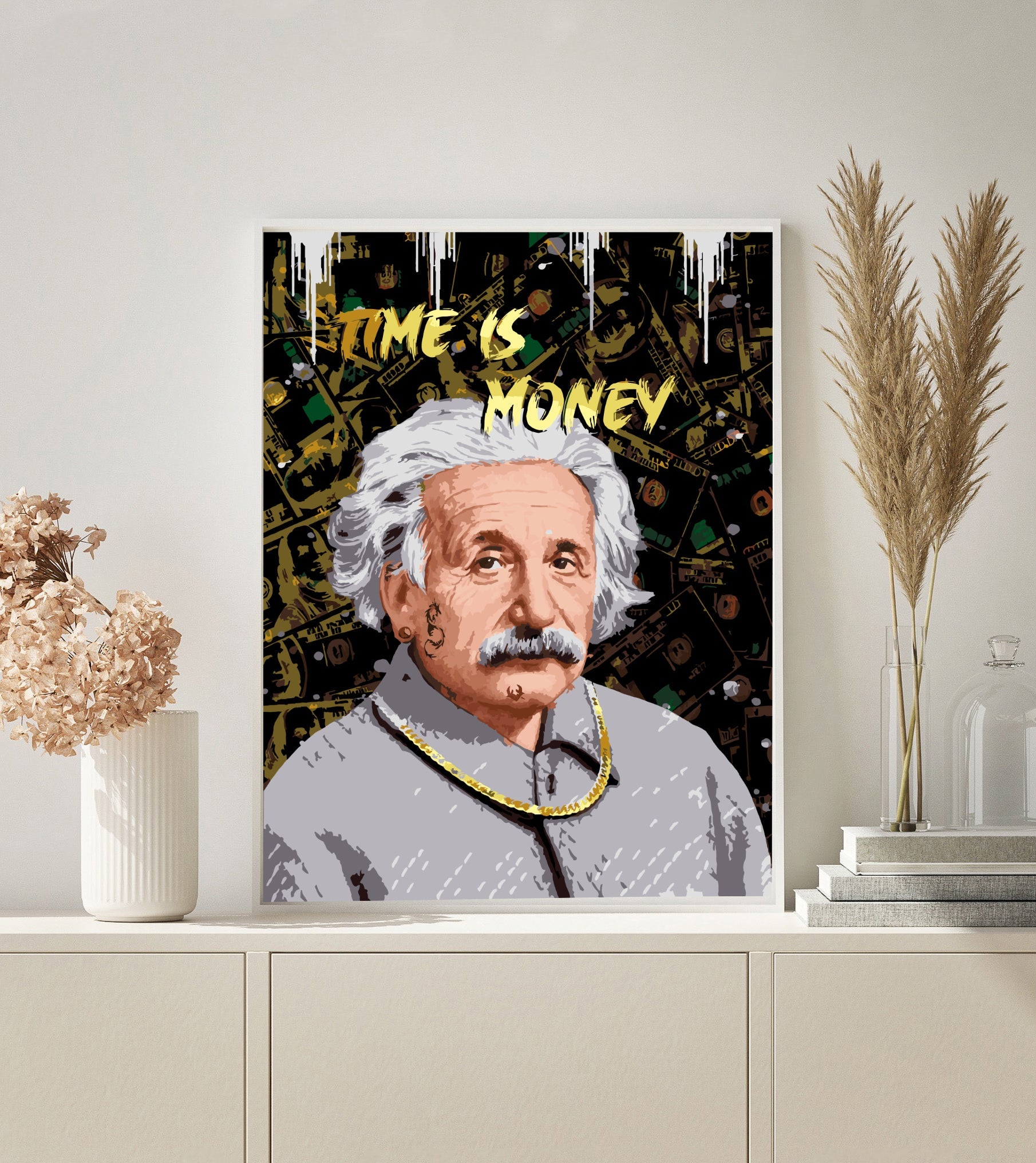 Pop Art Einstein paint by numbers kit