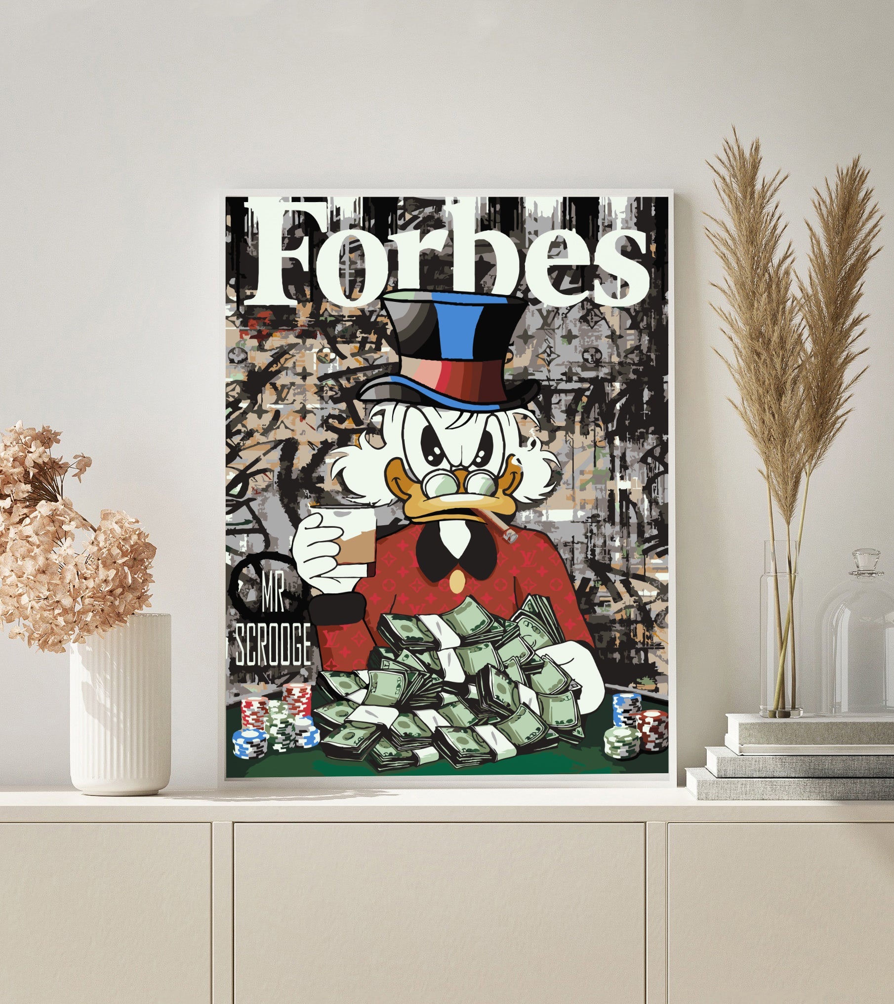 Pop Art Duck Magazine paint by numbers kit
