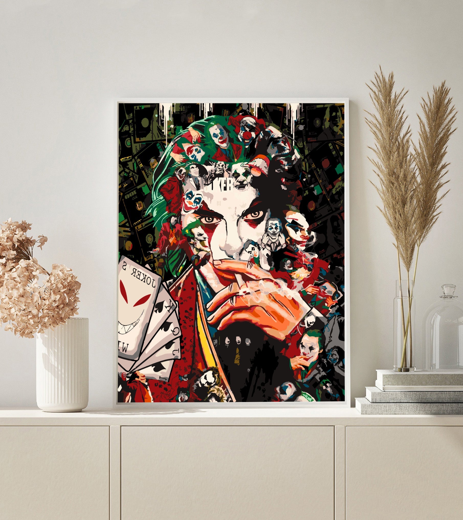 Pop Art Joker paint by numbers kit
