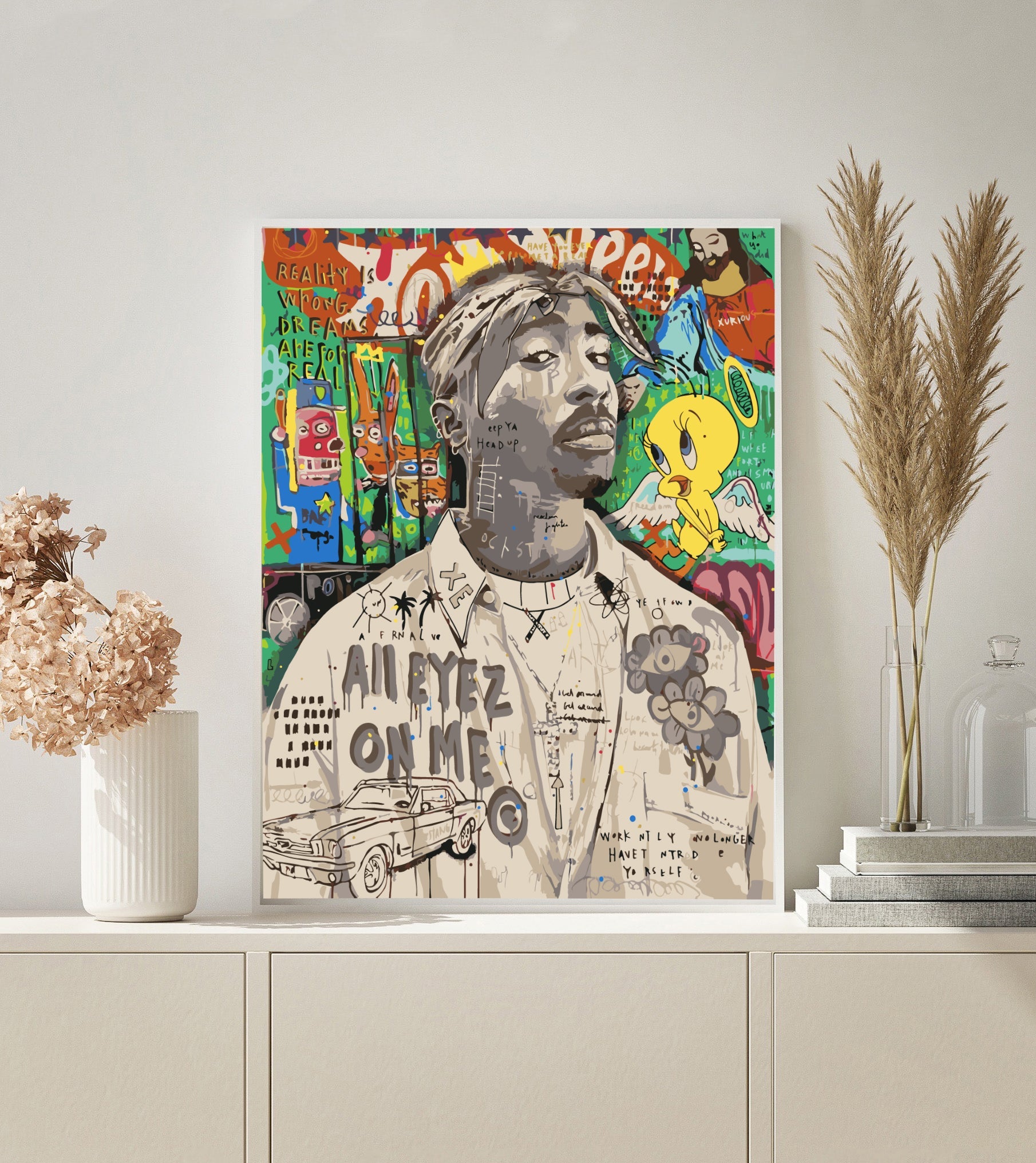 Pop Art Tupac paint by numbers kit